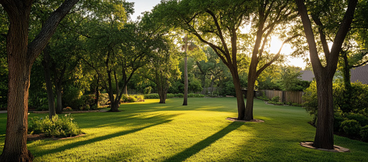 tree pruning vs trimming in a backyard