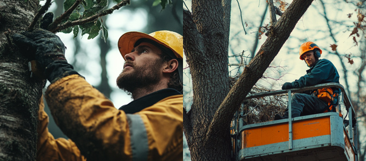 pruning vs trimming tree